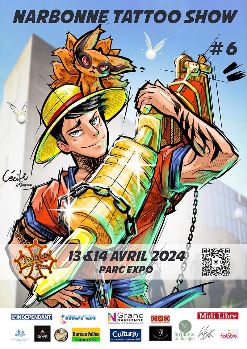 Affiche Narbonne Tattoo Show 2024