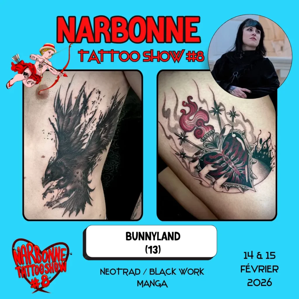 Occitania Events - Tatoueur - Narbonne Tattoo Show #8 - 14 et 15 février 2026 - BUNNYLAND