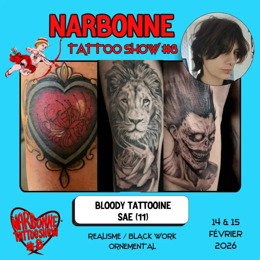 Occitania Events - Tatoueur - Narbonne Tattoo Show #8 - 14 et 15 février 2026 - BLOODY TATTOOINE – SAE