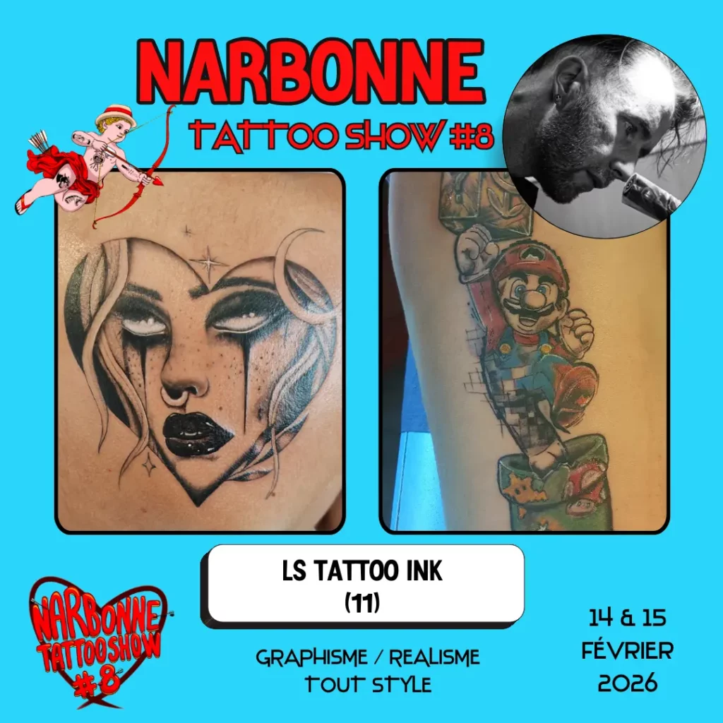 Occitania Events - Tatoueur - Narbonne Tattoo Show #8 - 14 et 15 février 2026 - LS TATTOO INK 11